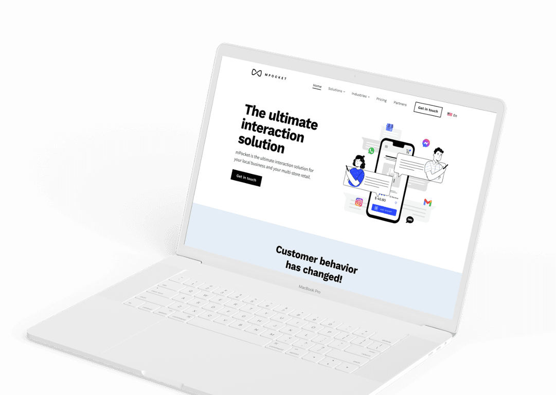 A simple, modern UI was developed for mPocket's mobile app and website